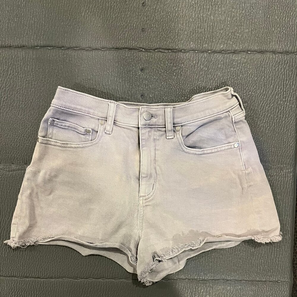 Pink Victoria's Secret Light Gray Denim Shorts, Women's Size 10
